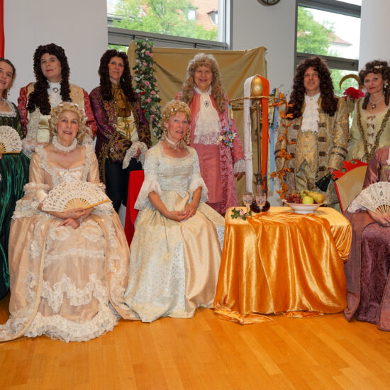 Gruppenbild der Tänzerinnen bei einem Auftritt